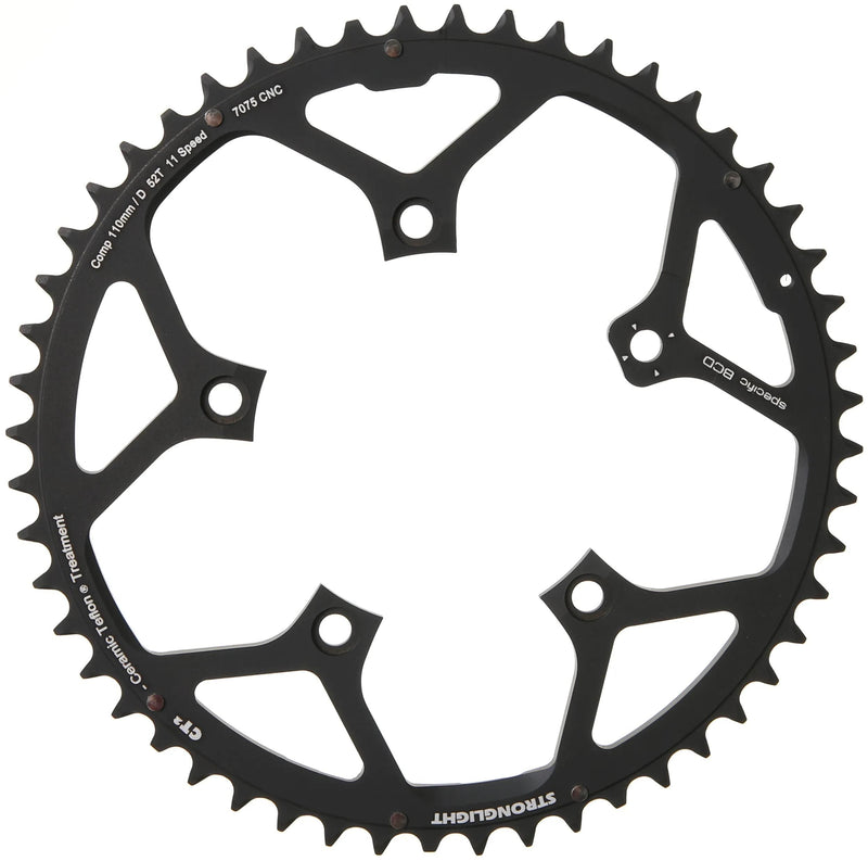 Stronglight kettingblad ct2 chain ring strongl.ct2 52t alu cer.teflon coat.