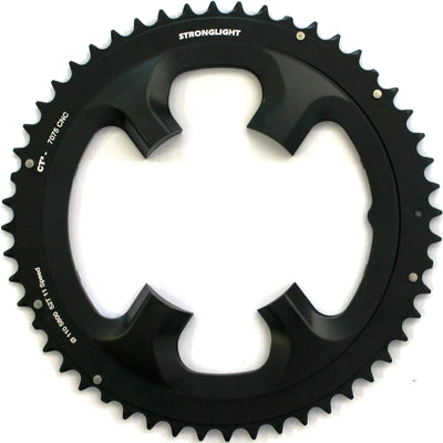 Stronglight kettingblad chain ring strongl. 52t outer alu black