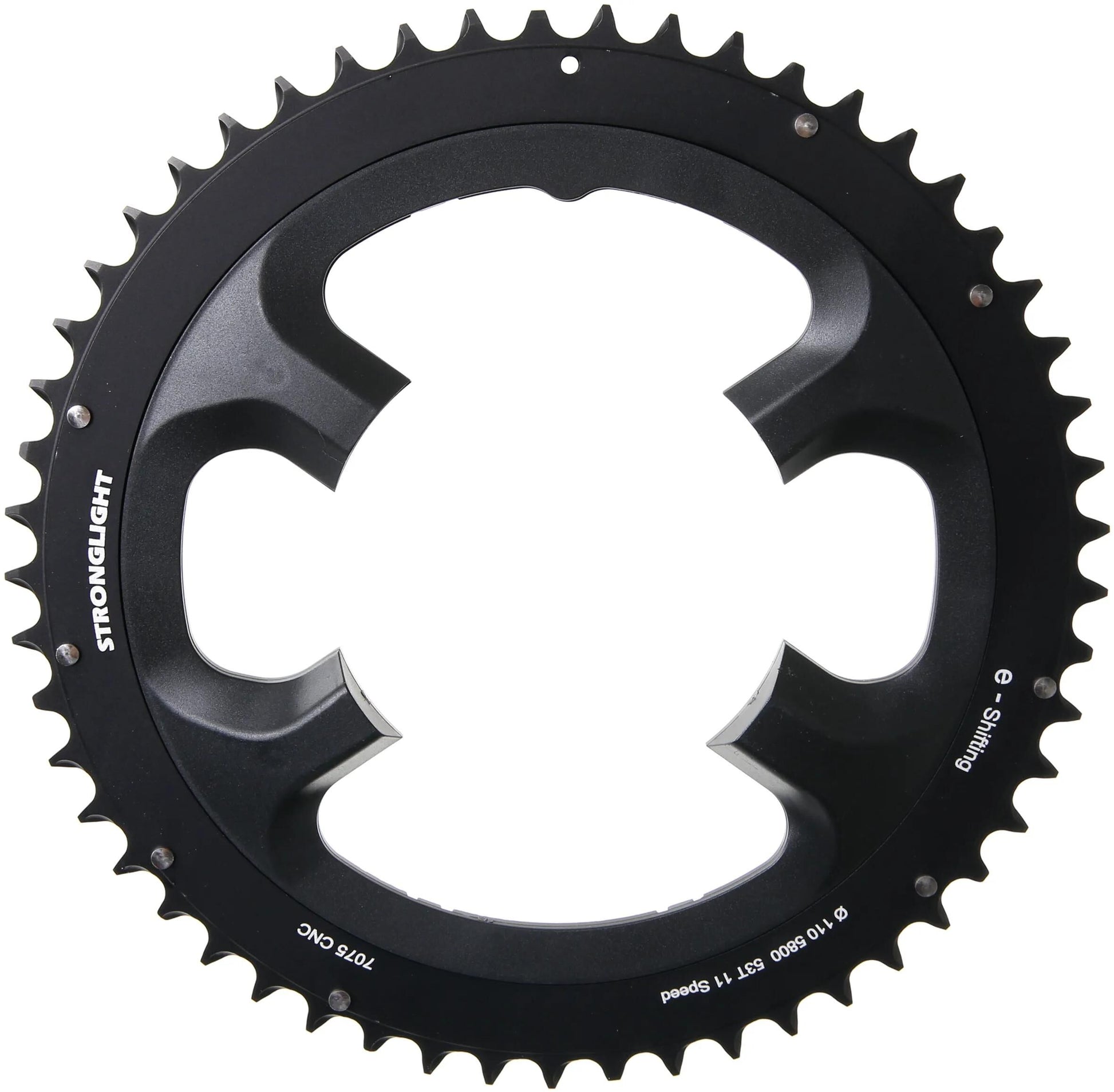 Stronglight kettingblad chain ring strongl. 53t outer alu black