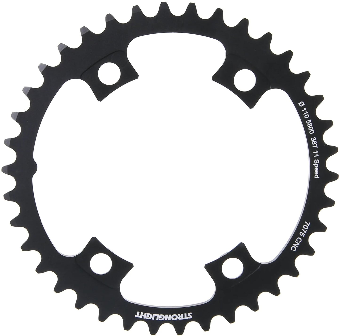 Stronglight kettingblad chain ring strongl. 38t inner alu black