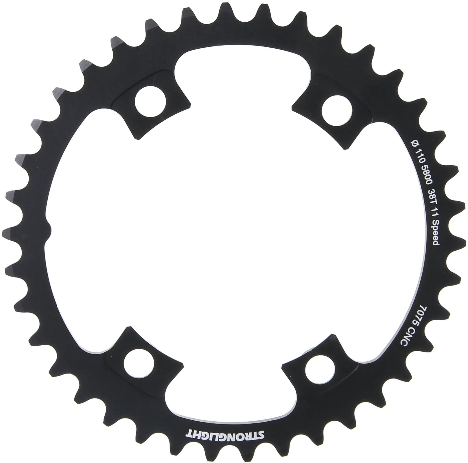 Stronglight kettingblad chain ring strongl. 38t inner alu black