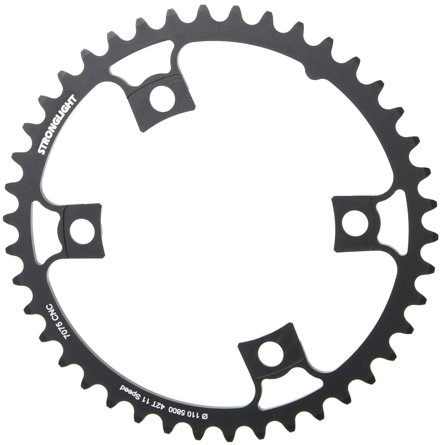 Stronglight kettingblad chain ring strongl. 42t inner alu black