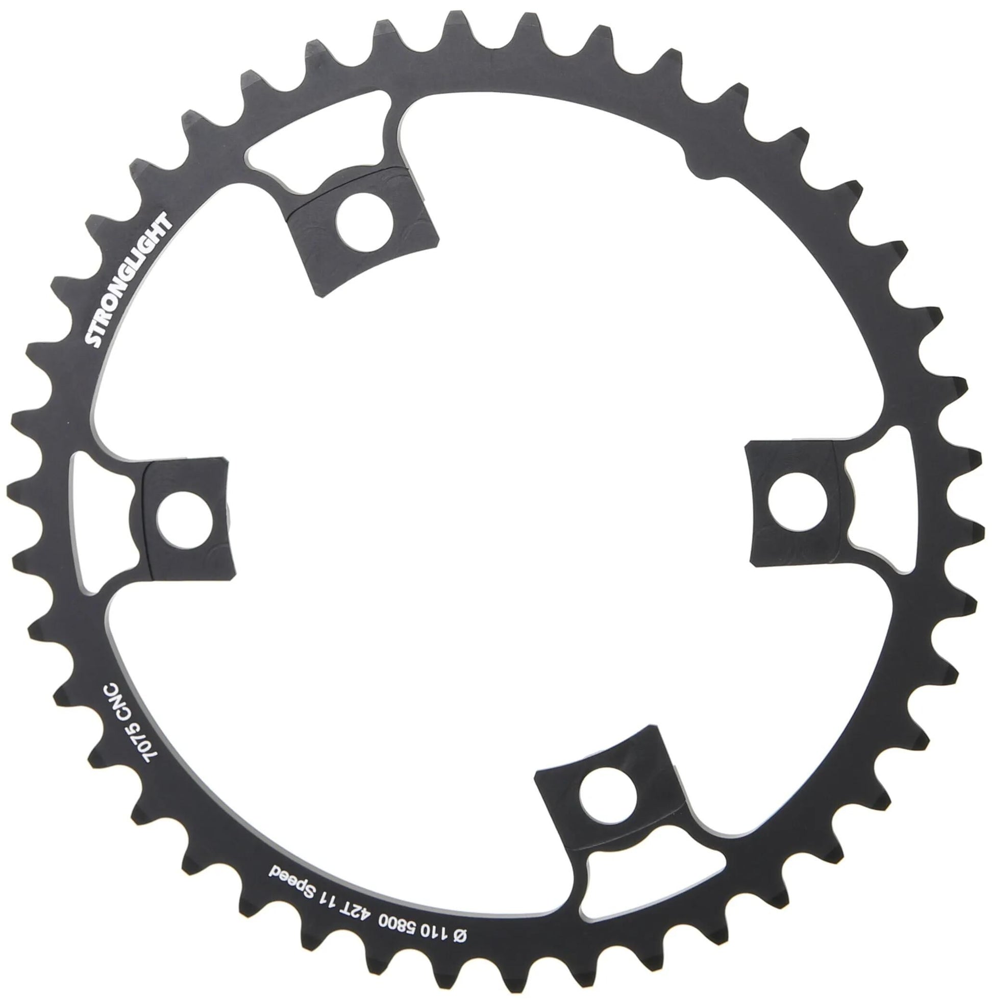 Stronglight kettingblad chain ring strongl. 42t inner alu black