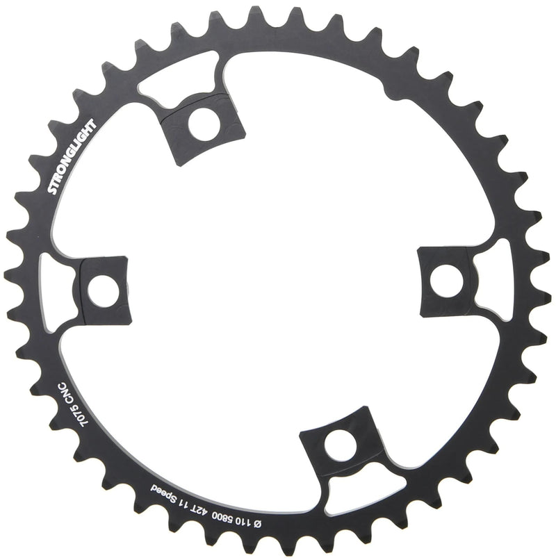 Stronglight kettingblad chain ring strongl. 42t inner alu black