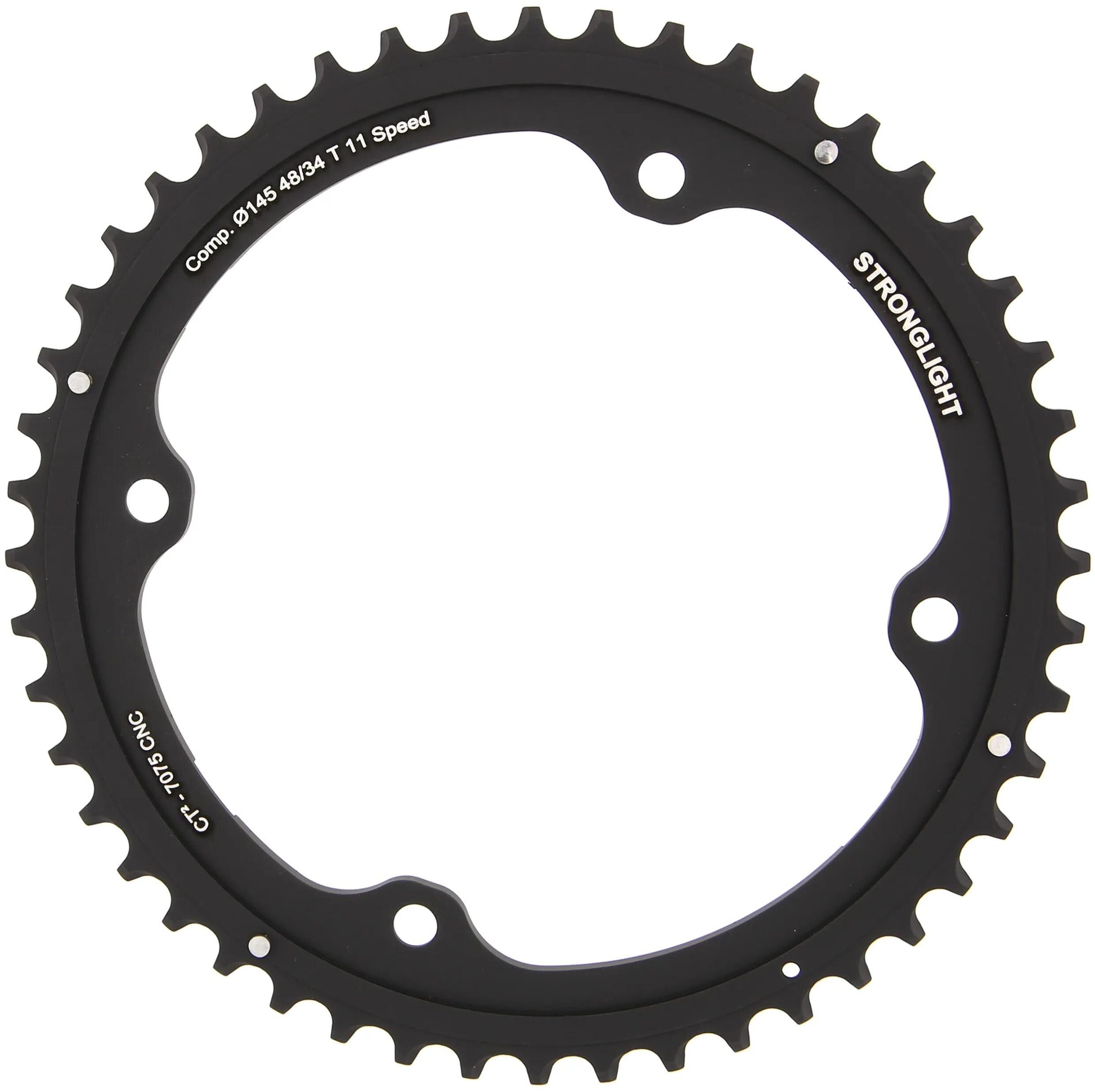 Stronglight kettingblad ct2 chain ring strongl. ct2 48t outer cer.-tefl.coat.