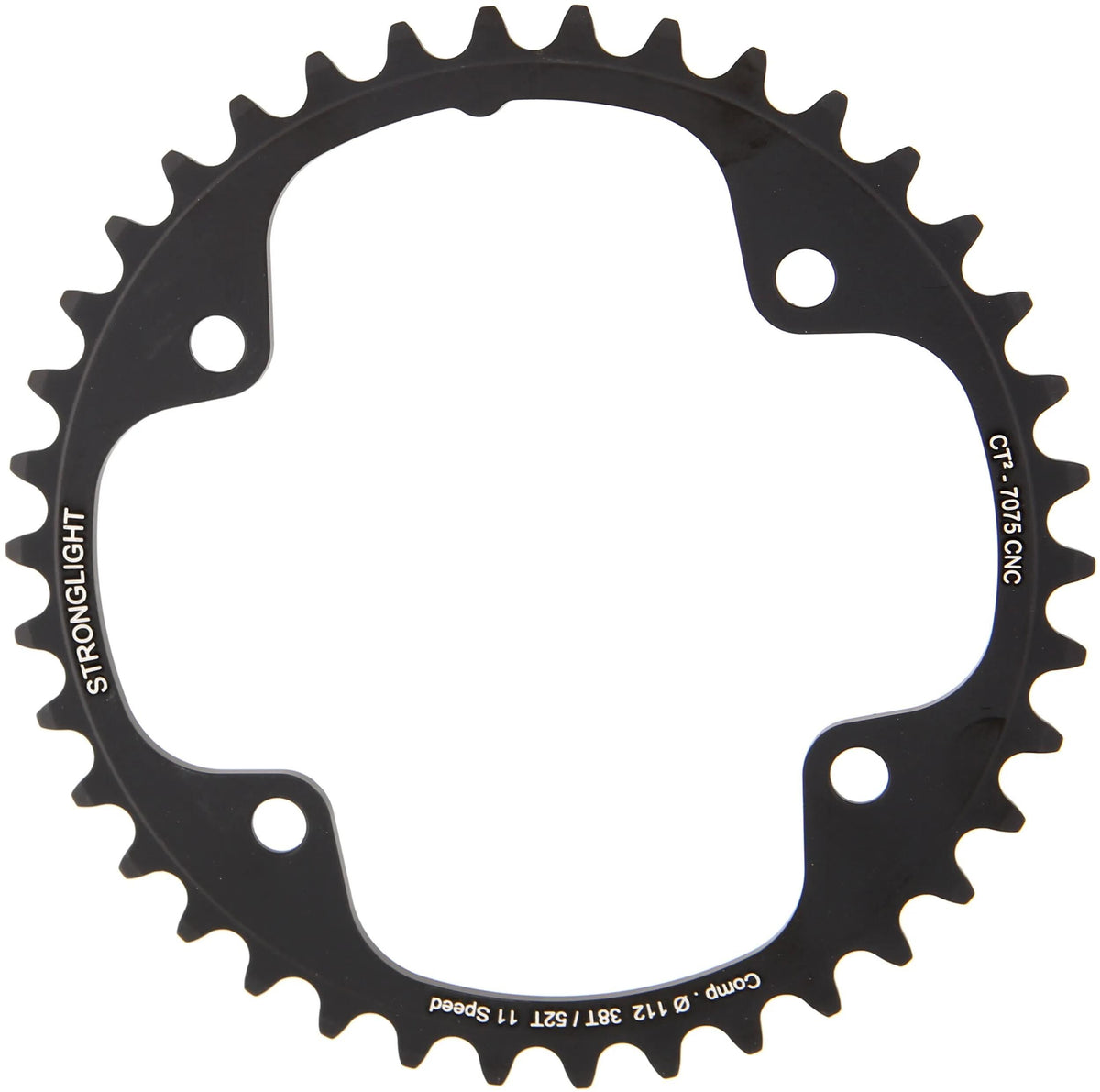 Stronglight kettingblad ct2 chain ring strongl. ct2 38t inner cer.-tefl.coat.