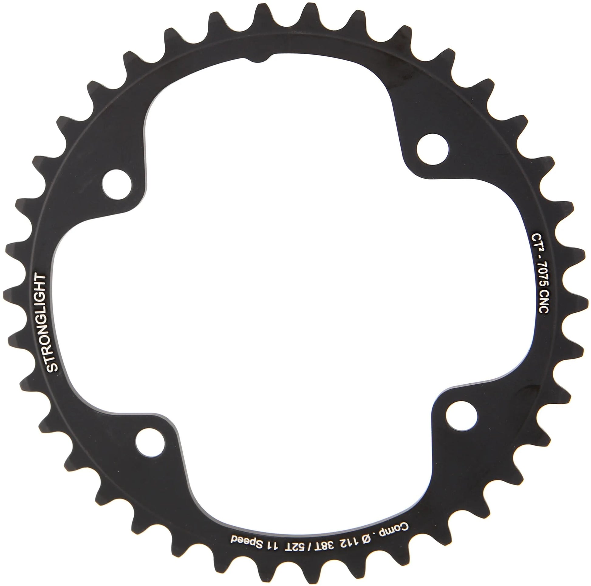 Stronglight kettingblad ct2 chain ring strongl. ct2 38t inner cer.-tefl.coat.