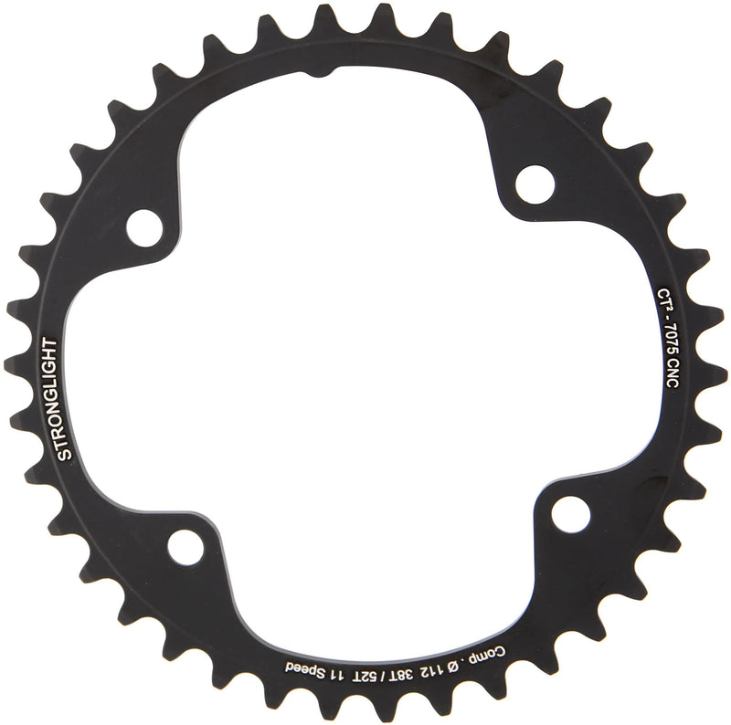 Stronglight kettingblad ct2 chain ring strongl. ct2 38t inner cer.-tefl.coat.