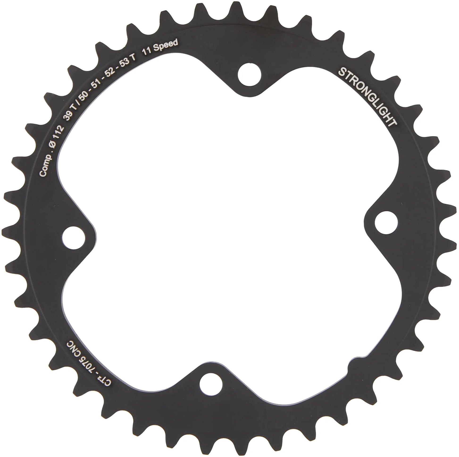 Stronglight kettingblad ct2 chain ring strongl. ct2 39t inner cer.-tefl.coat.