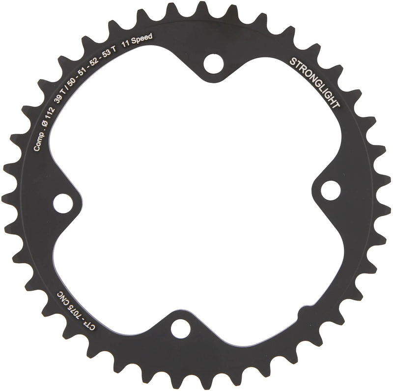Stronglight kettingblad ct2 chain ring strongl. ct2 39t inner cer.-tefl.coat.