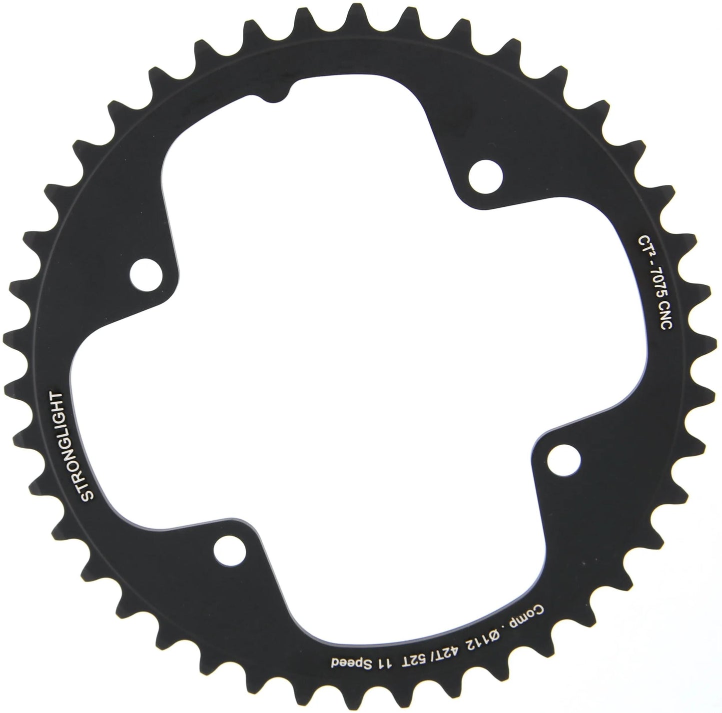 Stronglight kettingblad ct2 chain ring strongl. ct2 42t inner cer.-tefl.coat.