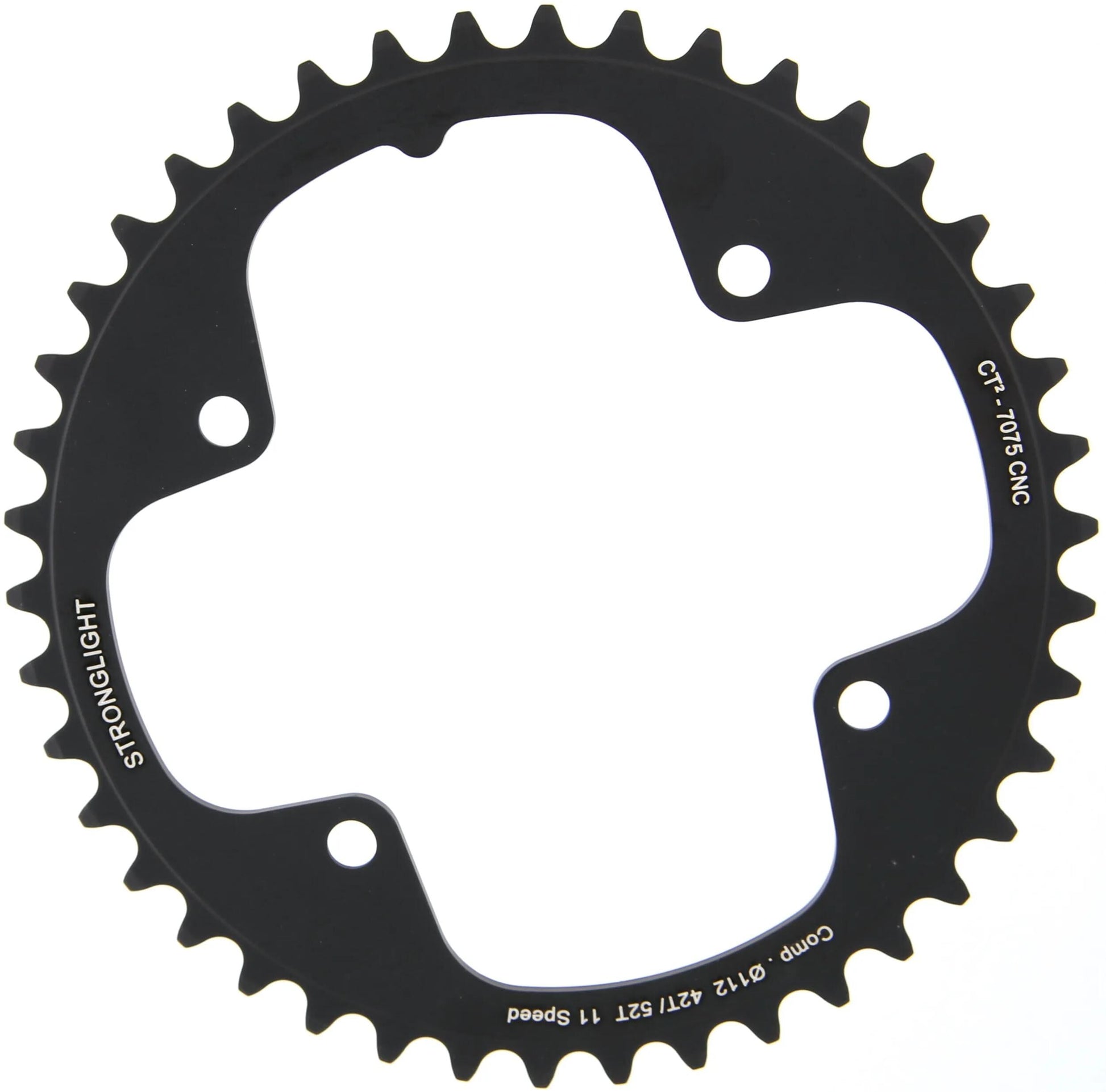 Stronglight kettingblad ct2 chain ring strongl. ct2 42t inner cer.-tefl.coat.