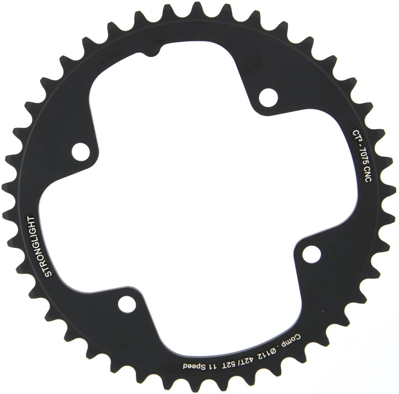 Stronglight kettingblad ct2 chain ring strongl. ct2 42t inner cer.-tefl.coat.