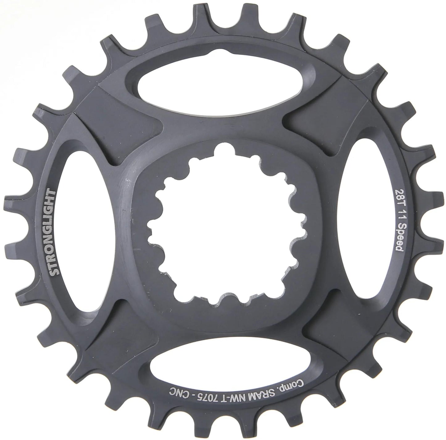 Stronglight kettingblad ht3 chain ring strongl.ht3 28t inner alu black
