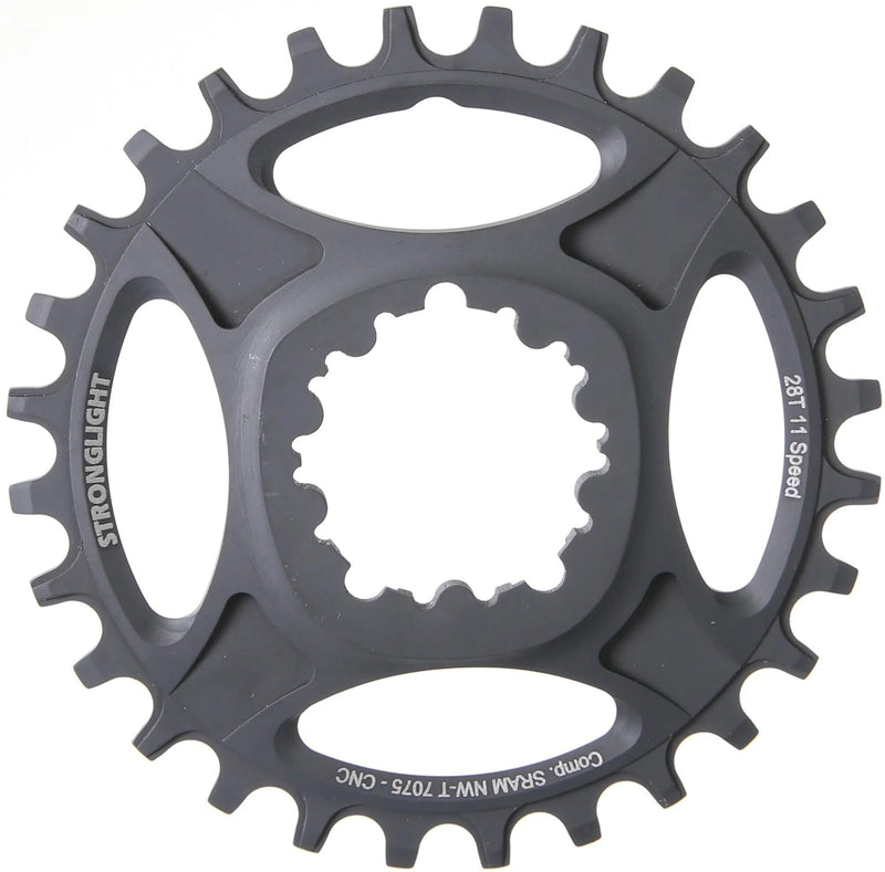 Stronglight kettingblad ht3 chain ring strongl.ht3 28t inner alu black