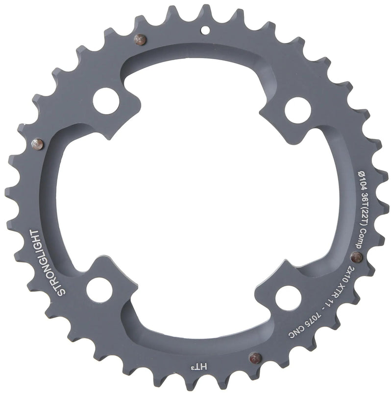 Stronglight kettingblad ht3 chain ring strongl. ht3 36t outer alu black