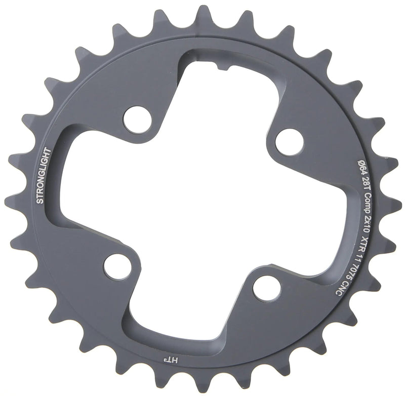 Stronglight kettingblad ht3 chain ring strongl. ht3 28t inner alu black