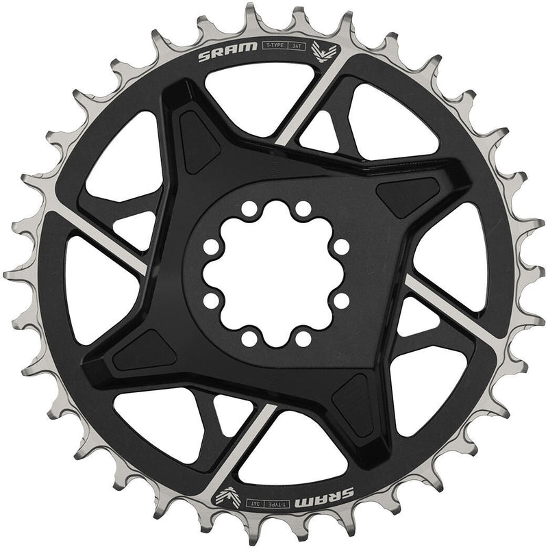 Sram kettingblad xo d1 t-type 34t eagle direct mount 3mm offset incl. 8 bouten)