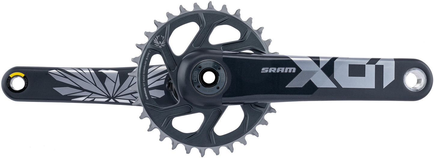 Sram kettenradgarnitur x01 eagle crankset x01 eagle 32t 175mm lunar polar