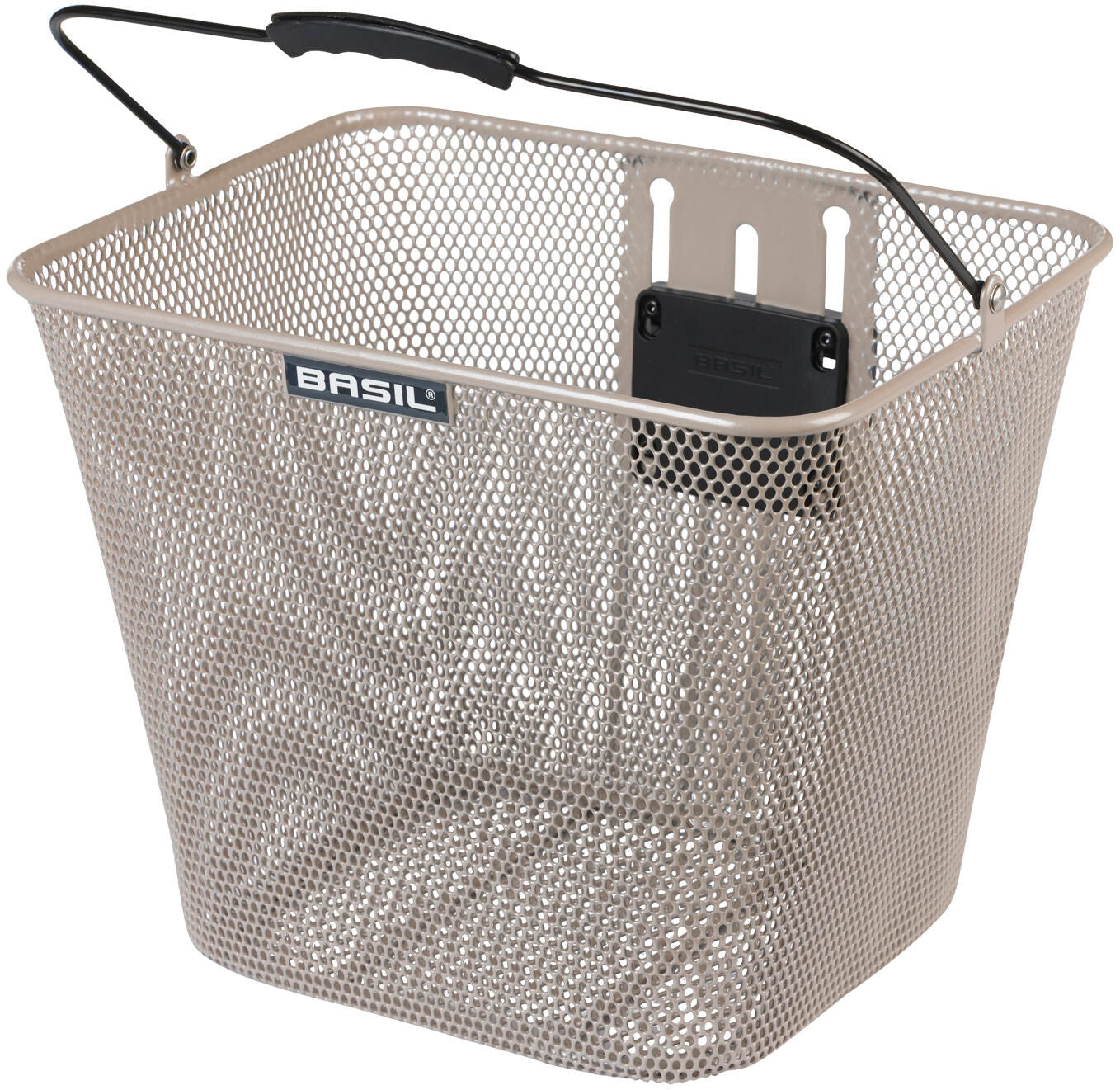 Basil b.v. fietsmand basil bilbao kf bevestiging 26 x 22 x 27 cm - nude metallic