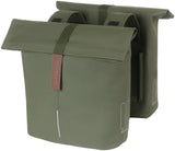 Basil Tas City Dubbel Vegan Leather | Moss Green - afbeelding 2