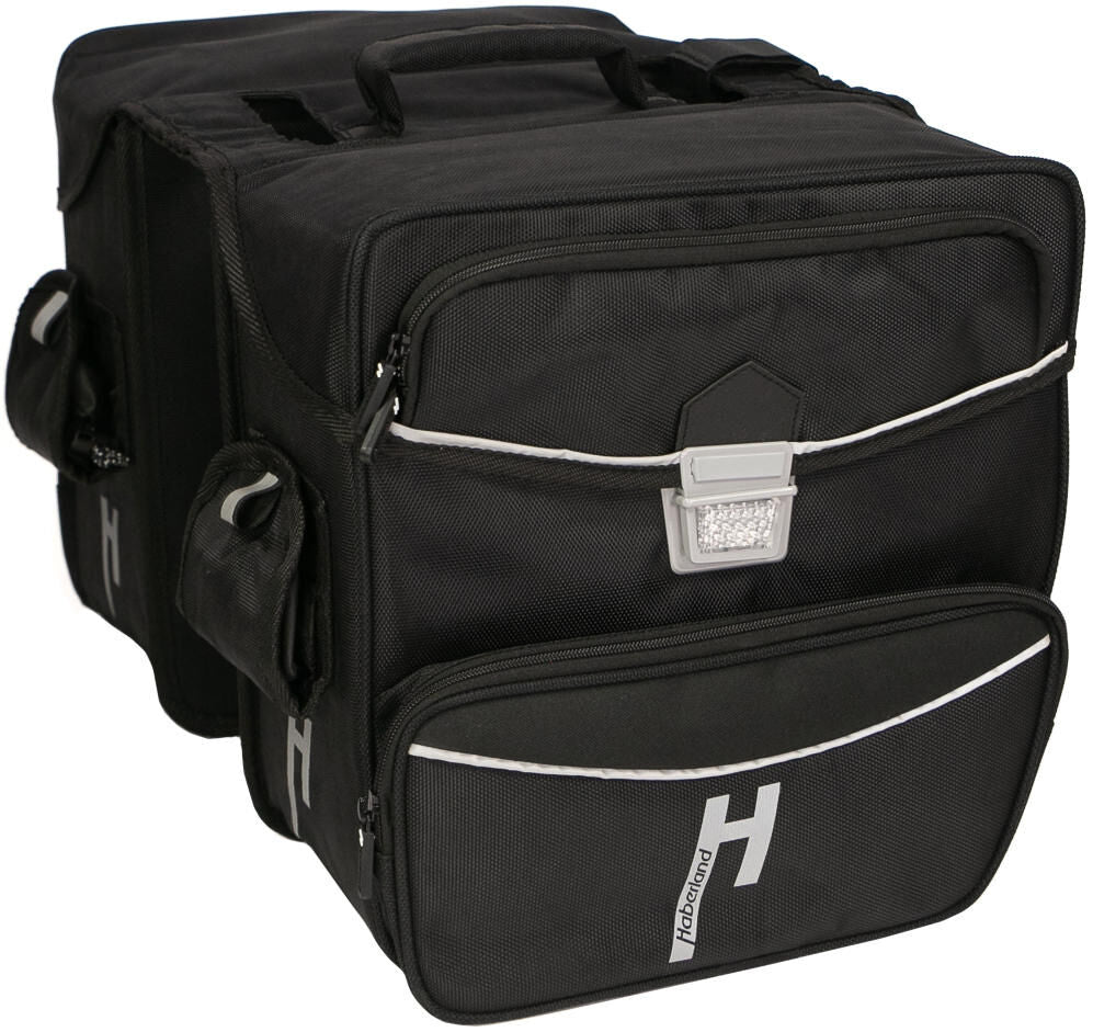 Haberland dubbele tas touring max twin bags touring td6400 black,33l