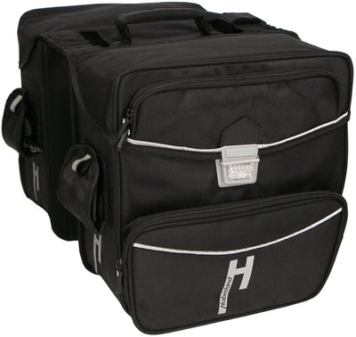 Haberland dubbele tas touring max twin bags touring td6400 black,33l