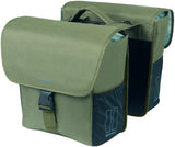 Basil dubbele fietstas go mik 32 liter 14 x 27 x 31 cm - donkergroen - afbeelding 2