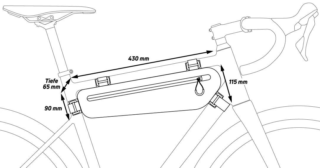Zéfal tas z adventure c-serie frame bag z adventure c3 3,3l
