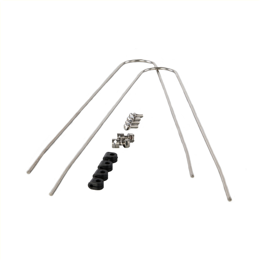 spatbord draadstang set pad 45mm universeel