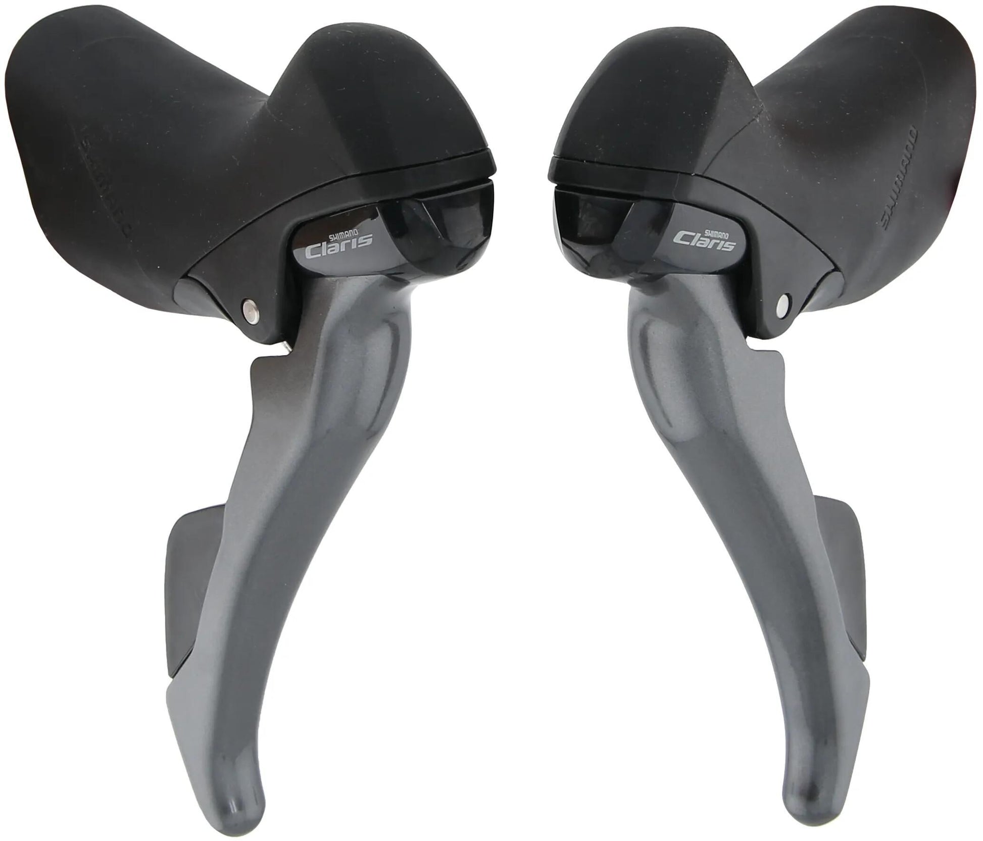 Shimano verstellerset met remhendels 2 x 8 speed claris st-r2000 - grijs zwart