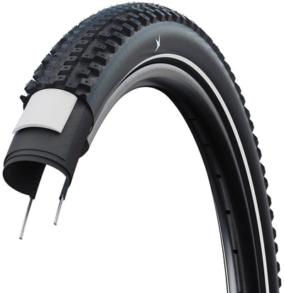 Schwalbe advancer hybrid - wired - sbc - punctureguard - 27.5x2.25 - black + reflex