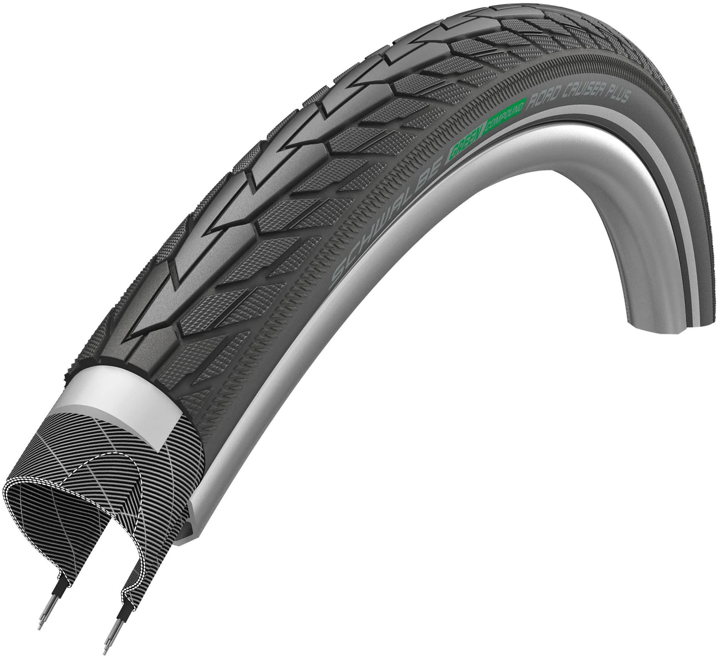 Schwalbe buitenband road cruiser plus 55-622 (28x2.15) zwart
