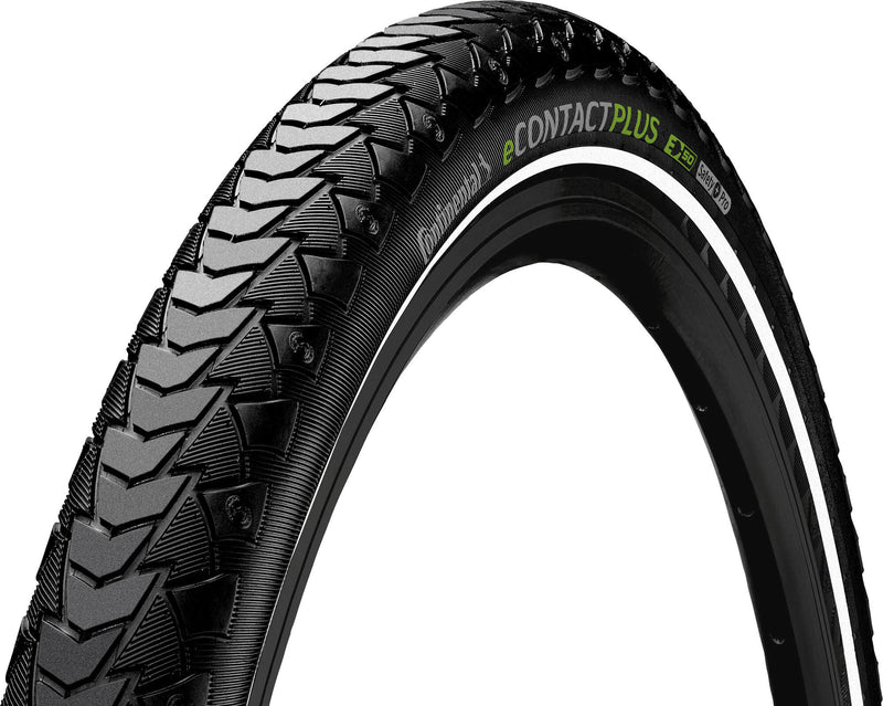 Continental eContact Plus 20x2.00 zwart, reflectie. E-bike stad + cargo band.
