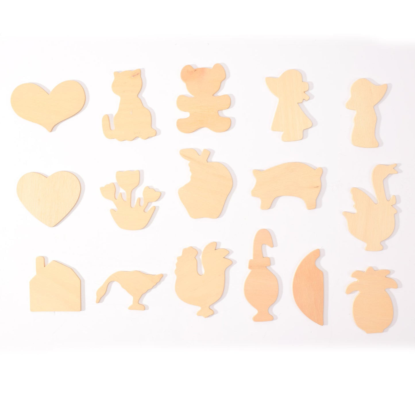 Vaessen creative • houten figuurtjes assorti 65g