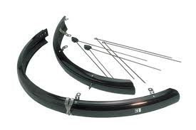 Stel spatborden 26 inch 58 pvc zwart eurofender