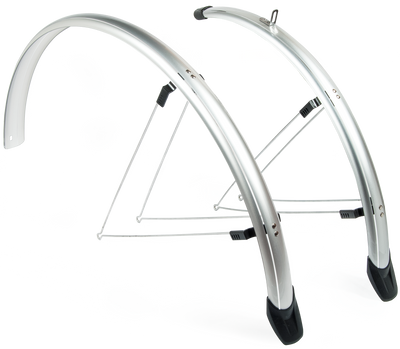 Eurofender spatbordenset sporty 26 inch 58 mm zilver