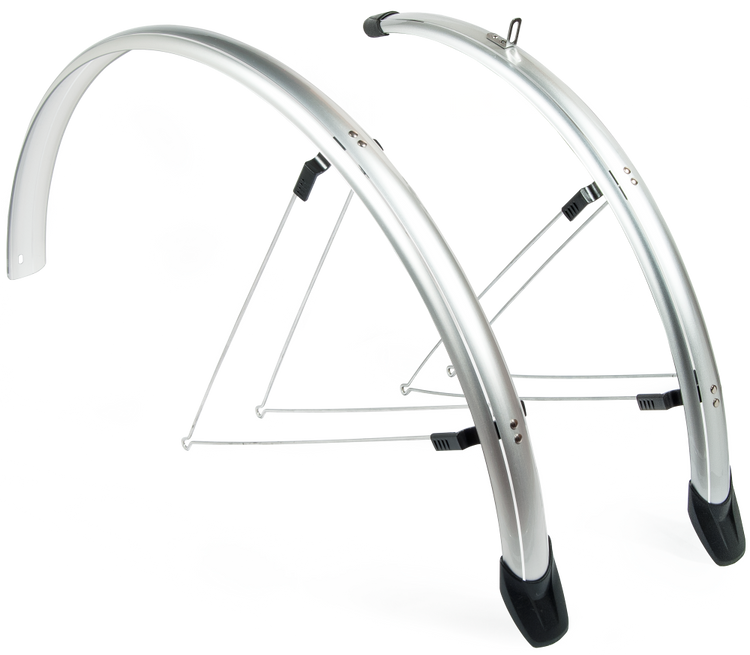 Eurofender spatbordenset sporty 26 inch 58 mm zilver