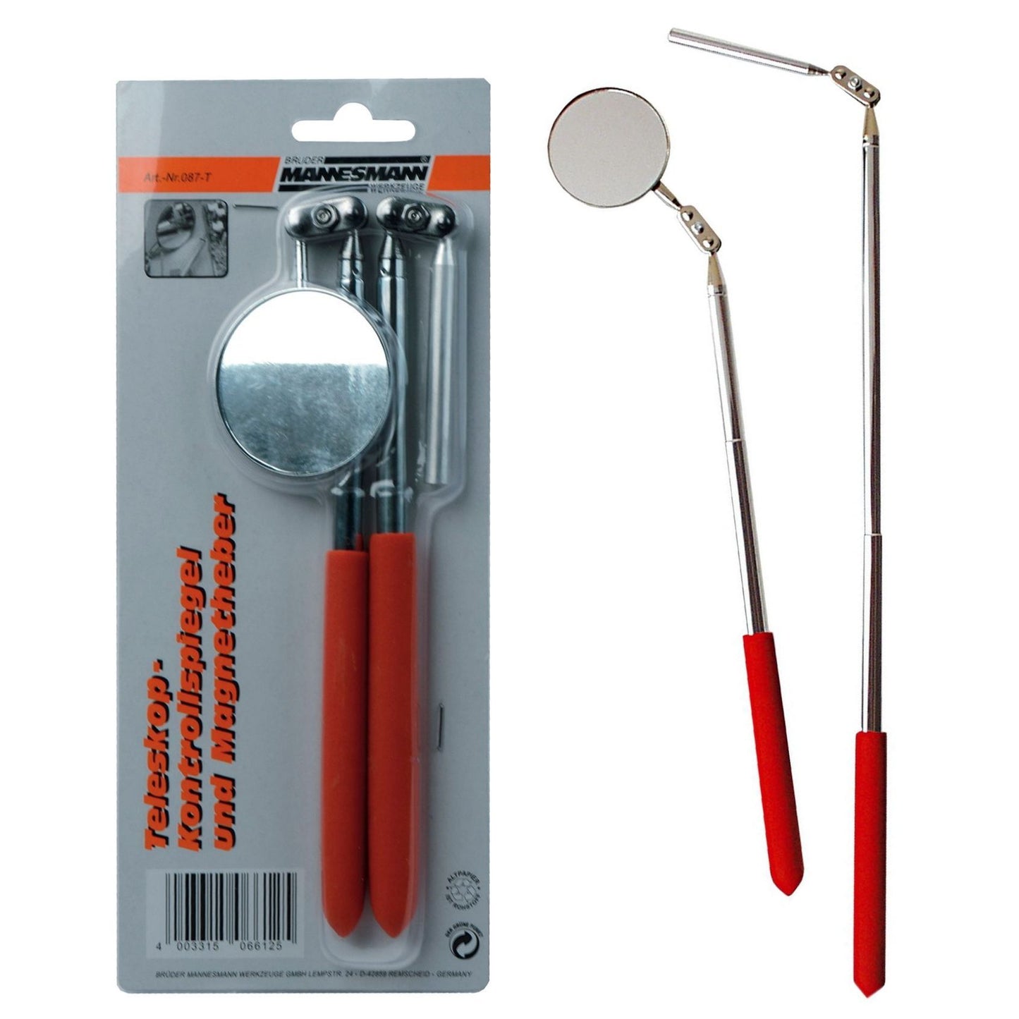 Brüder mannesmann telescoop spiegel en magneethouder (hobby) - 087-t