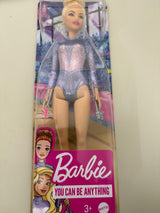 Mattel barbie ritmische gymnastiek pop blond + accessoires - afbeelding 1