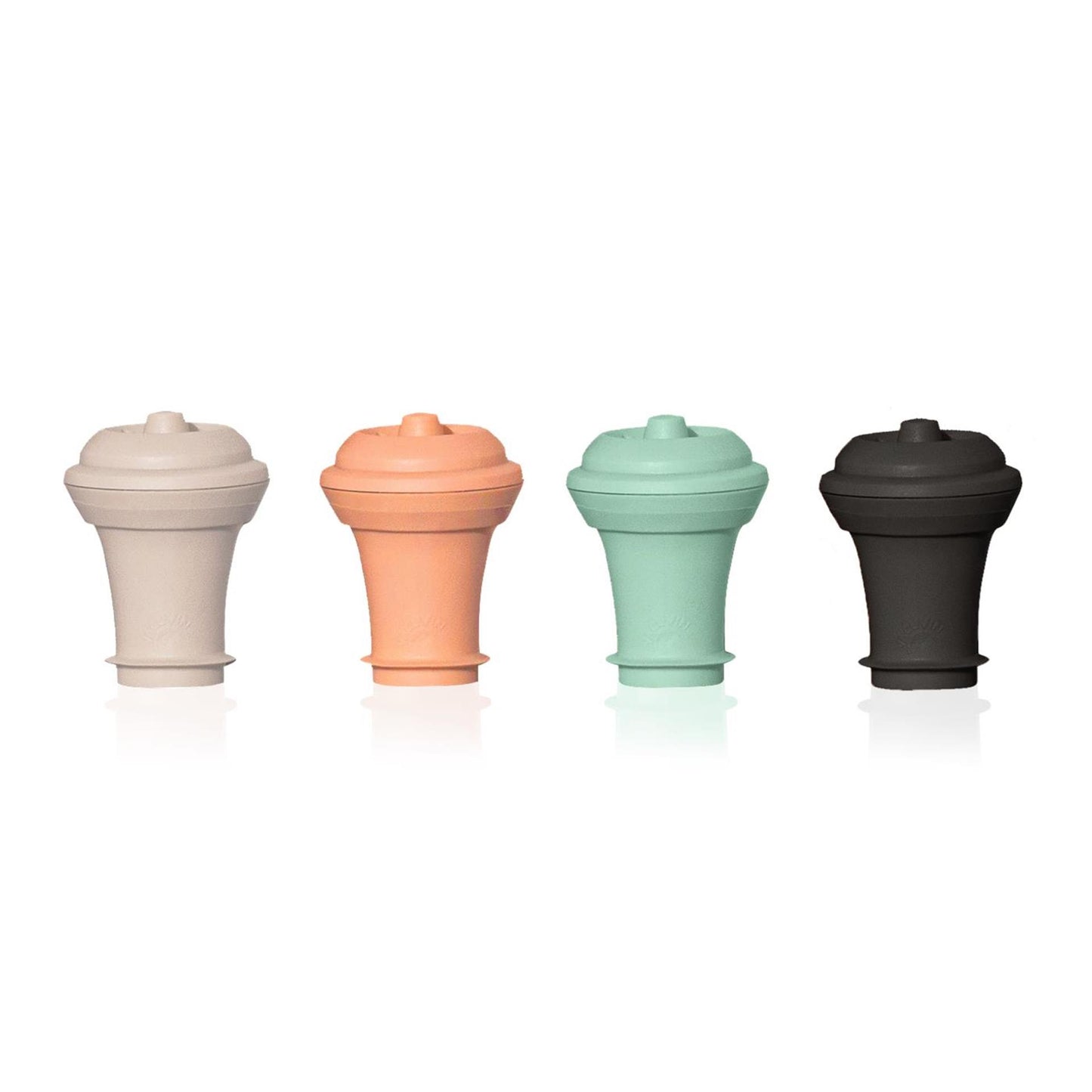 Vacuvin vacuum wine stoppers colored loop 4-delig