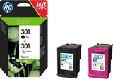 Hp inktcartridge 301 n9j72ae zwart magenta cyaan geel - afbeelding 2