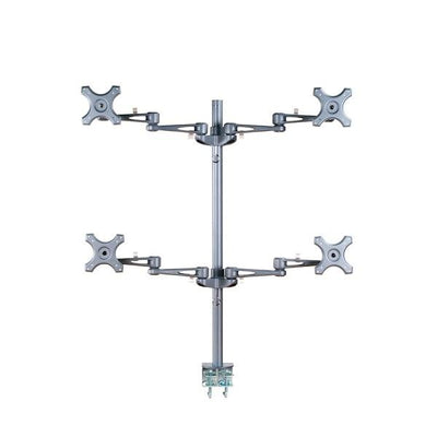 Neomounts fpma-d935d4 lcd bureausteun, 10-27 , 24 kg, 75x75 100x100 mm, 12cm, silver