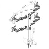 Neomounts fpma-d935d4 lcd bureausteun, 10-27 , 24 kg, 75x75 100x100 mm, 12cm, silver