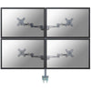Neomounts fpma-d935d4 lcd bureausteun, 10-27 , 24 kg, 75x75 100x100 mm, 12cm, silver