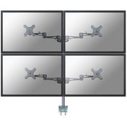 Neomounts fpma-d935d4 lcd bureausteun, 10-27 , 24 kg, 75x75 100x100 mm, 12cm, silver - afbeelding 1