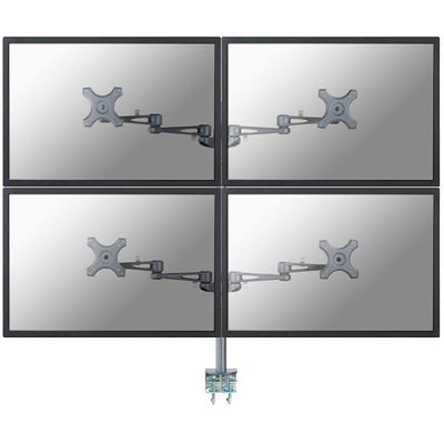 Neomounts fpma-d935d4 lcd bureausteun, 10-27 , 24 kg, 75x75 100x100 mm, 12cm, silver