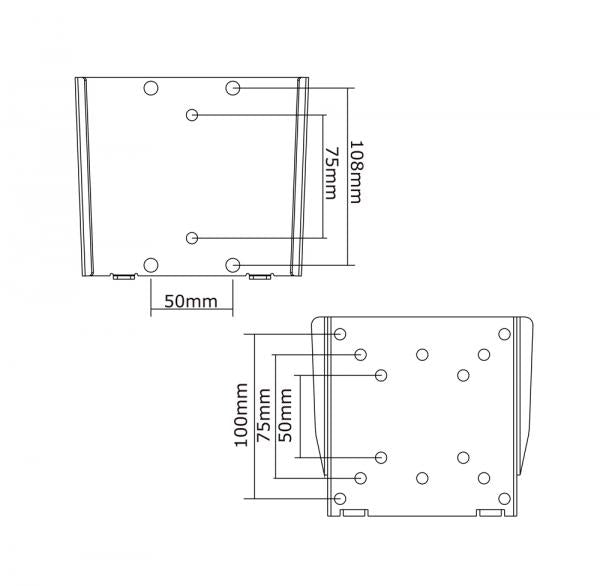 Neomounts neomounts fpma-w25 lcd led tft wandsteun zilver