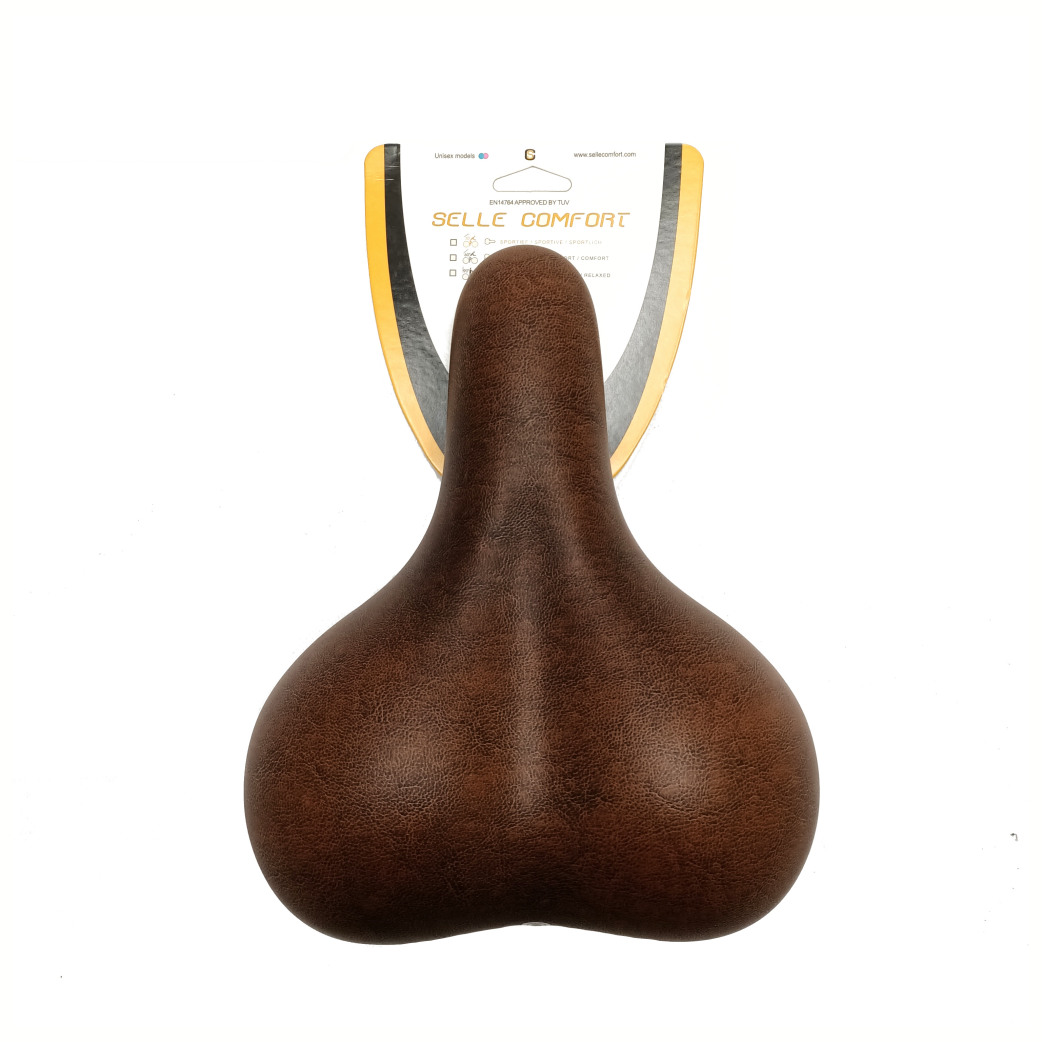 Selle comfort zadel city bruin, zonder strop