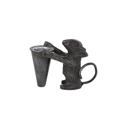 Kandelaar mouse metaal 9,5x4,5x7cm
